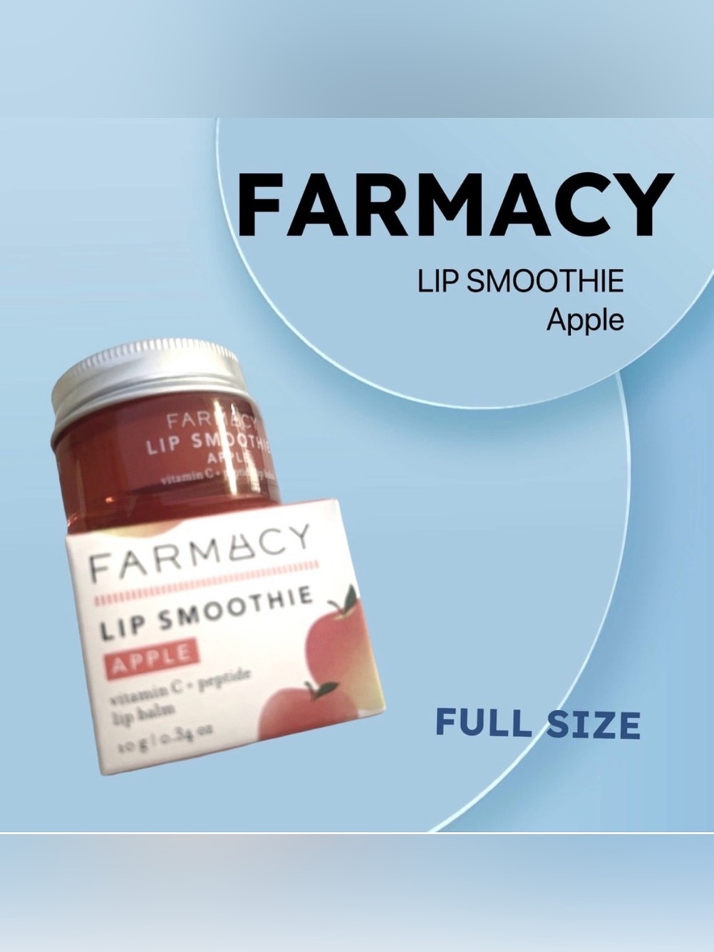 ⬇️🇺🇸🆕NIB FARMACY |FULL | Nourishing & Smoothing - Daily balm Apple Lip Smoothie*